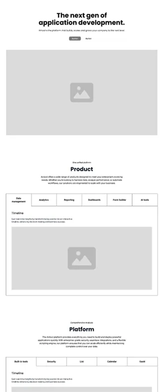 Blueprint of a website's structure